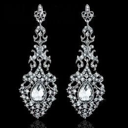 Серьги-люстры с кристаллами Swarovski арт.SR0064 Серьги-люстры с кристаллами Swarovski арт.SR0064