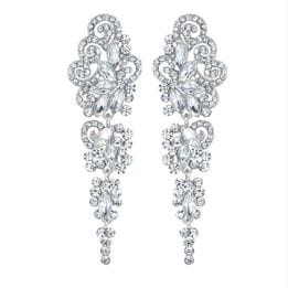 Серьги-люстры с кристаллами Swarovski арт.SR0820